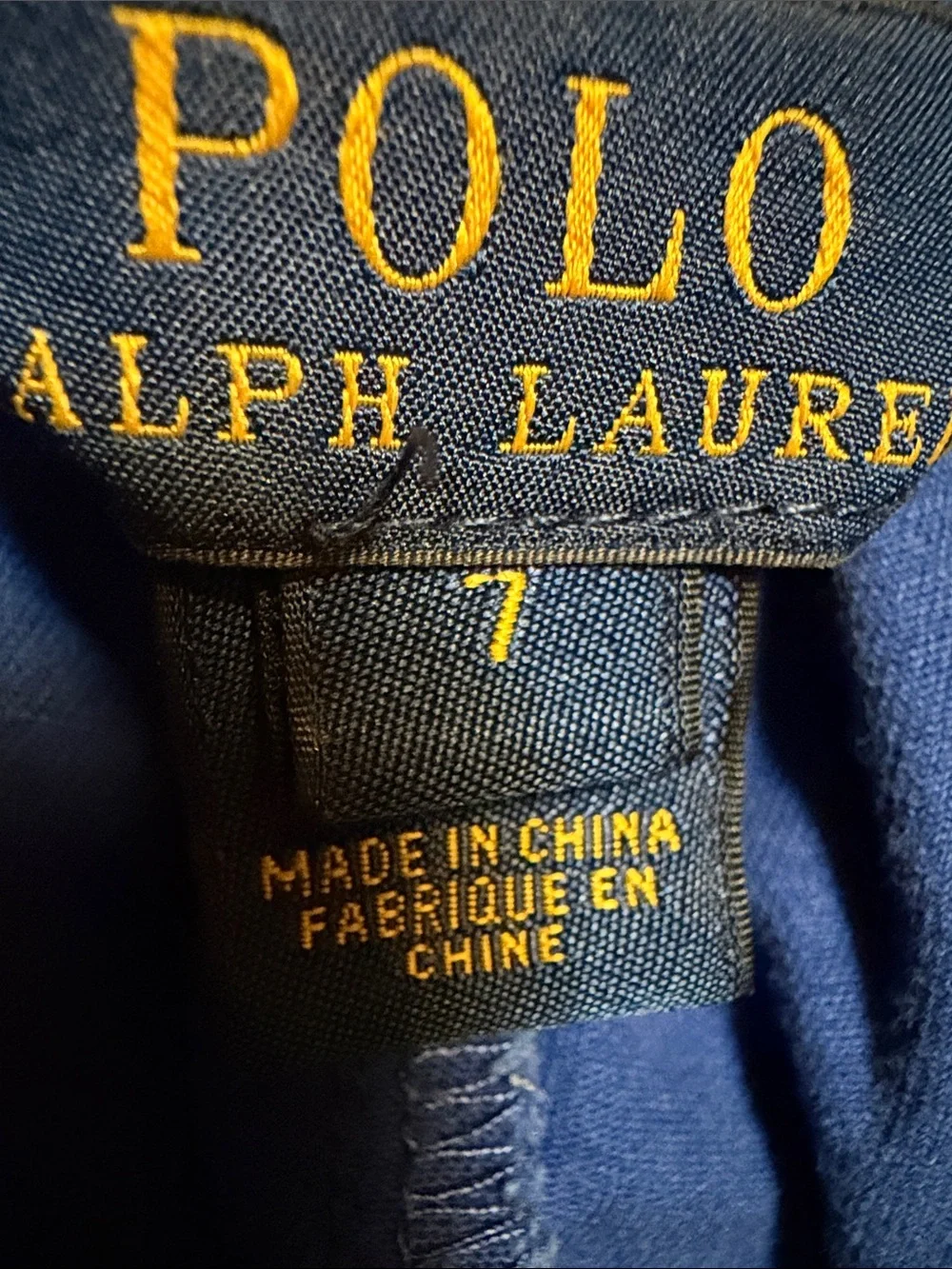 Ralph Lauren Royal Blue Polo with Dark Navy Pony